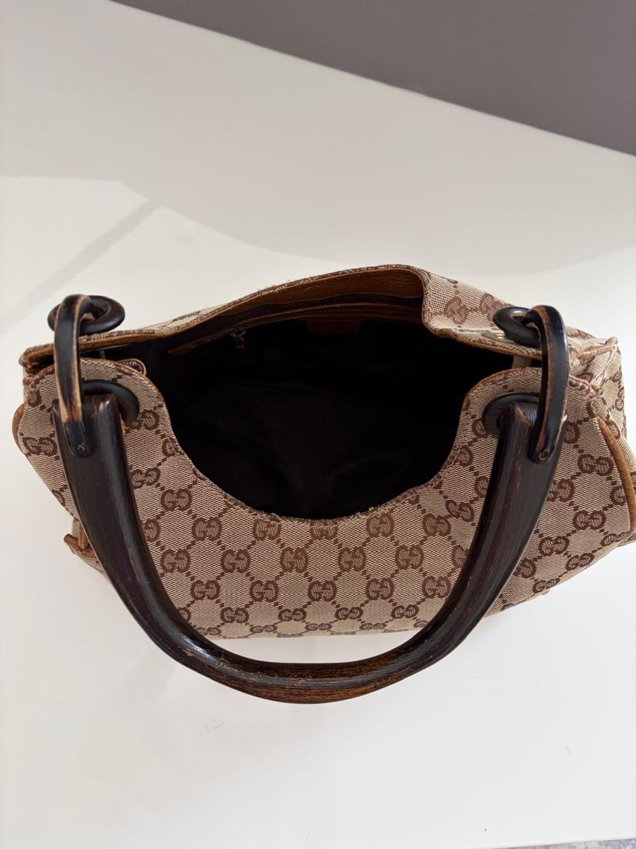Gucci Borse da donna: Gucci GG Canvas Beige Holzhenkel – Nuovo (secondo la descrizione) da Zürich venduto da koc_6l5j 4