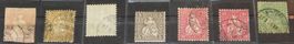 Briefmarken 1862 sitzende Helvetia 6x + 1 Strubeli