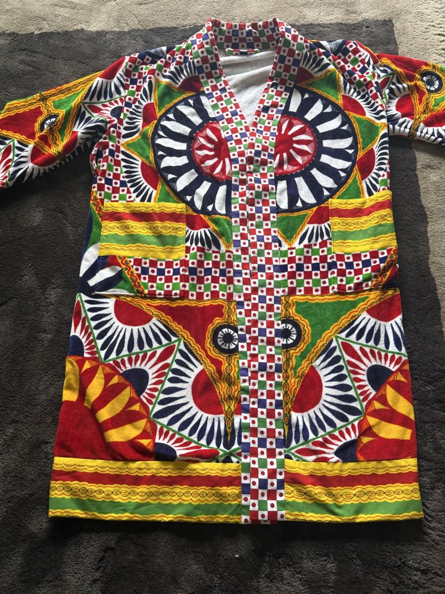 Accappatoi: Dolce & Gabbana Bathrobe Carretto XL Cotton multicolor new – Usato da Zürich venduto da Jomed6 2