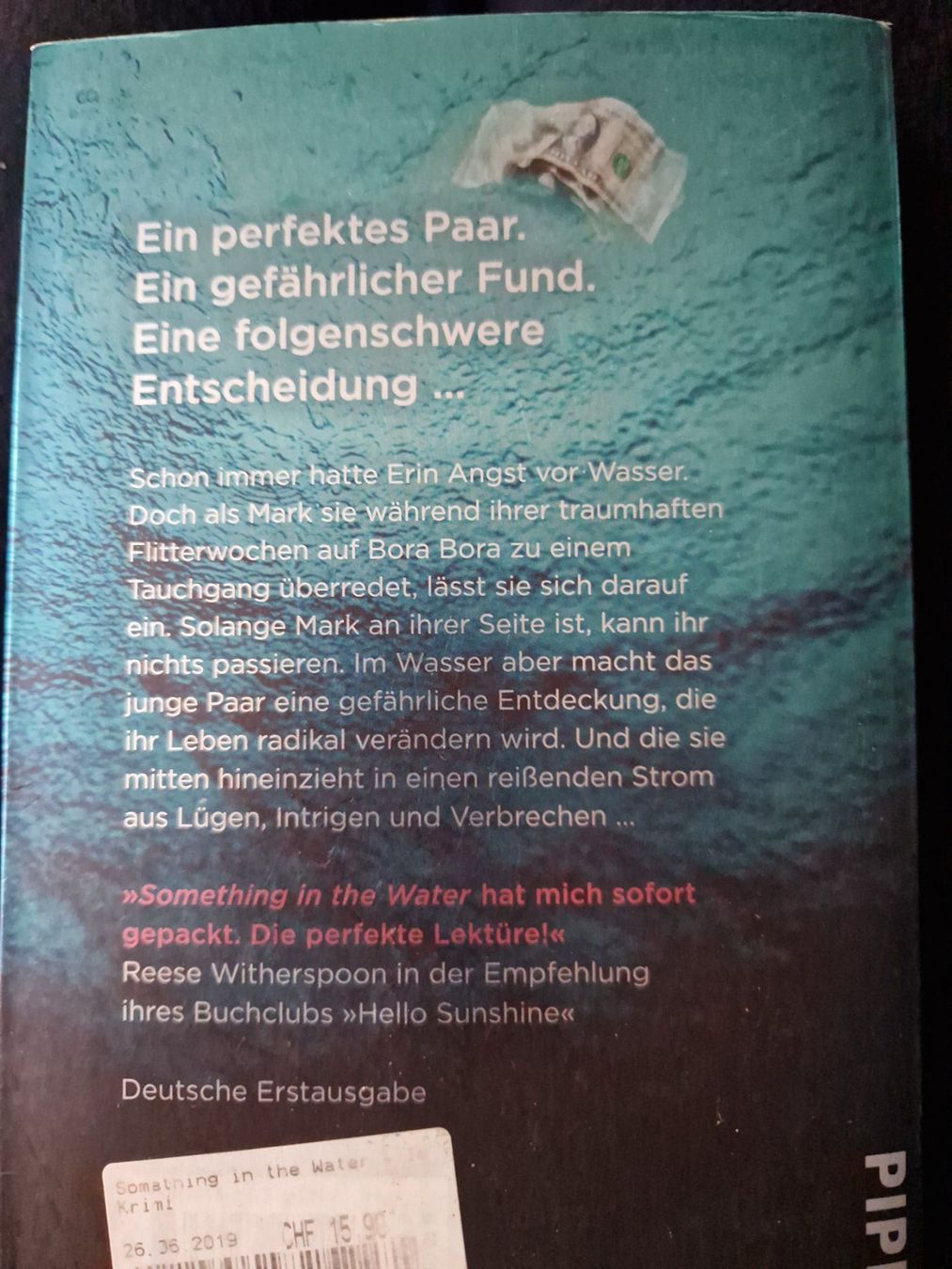 Libri: Thriller "Something in the Water" Catherine Steadman – Usato da Neuhausen am Rheinfall venduto da Alchimista 1