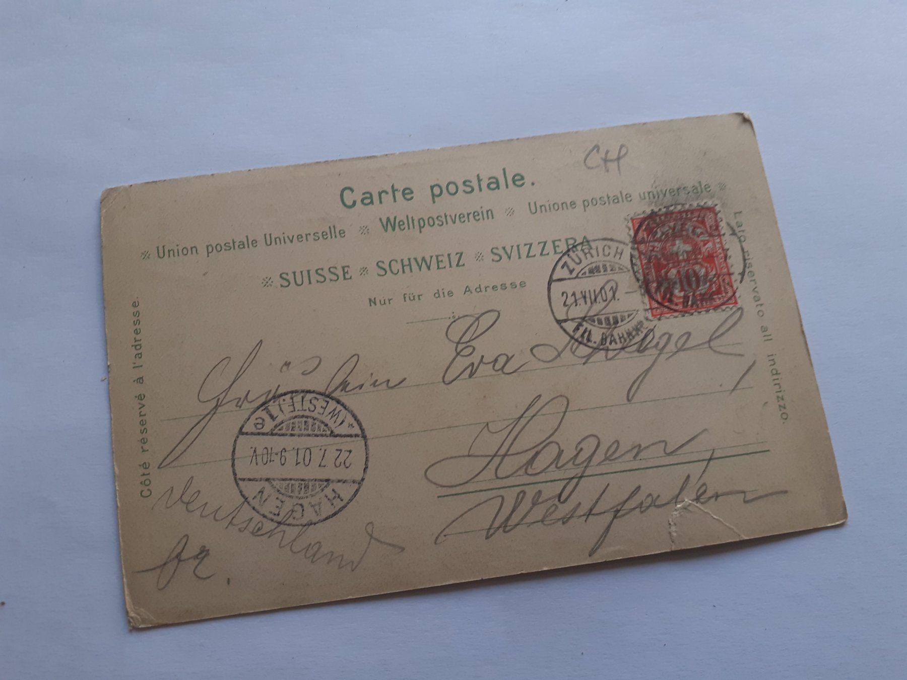 Cartoline postali: TELLS PLATTE - 1901 – Difettoso da Winterthur venduto da Ornyx7 1