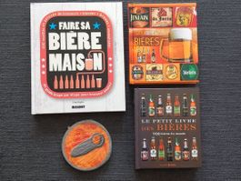 Lot de 3 livres sur la bière + sous-bock 🍻🍺📚