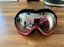 Smith Snowboard-/Skibrille verspiegelt  Rot/Schwarz
