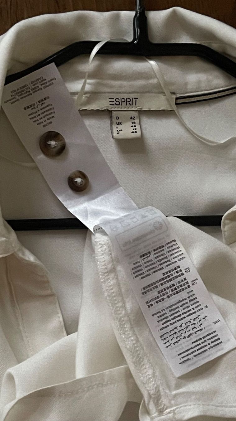 Esprit Camicette: ESPRIT L XL /NP65CHF Viscose Bluse Weiss – Nuovo (secondo la descrizione) da Kölliken venduto da Prscoo 4