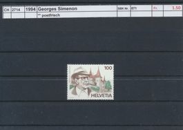 1994 "Georges Simenon", ** postfrisch