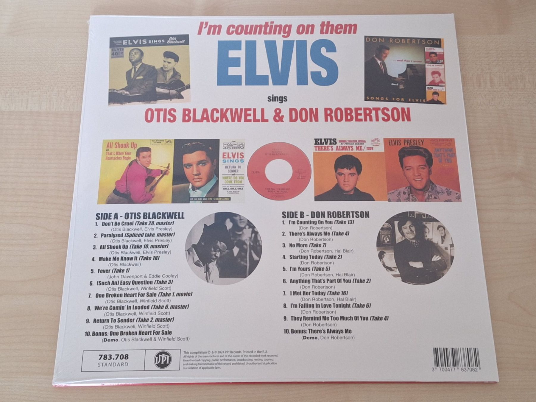 Dischi in vinile: Elvis Presley I'm Counting On Them LP Splatter Vinyltter – Nuovo e nell'imballaggio originale da Uerschhausen venduto da Burton77 1