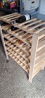 Holz Flaschenregal 5 Etagen natur Zustand gut.
