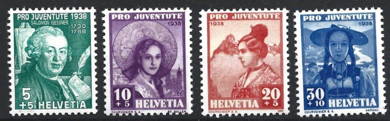 Tutti i francobolli: 1938 Pro Juventute – Nuovo (secondo la descrizione) da Trübbach venduto da Sammer51