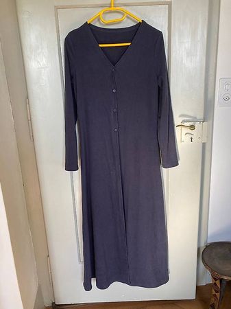 Jacquette maxi bleu foncé taille M, polaire léger