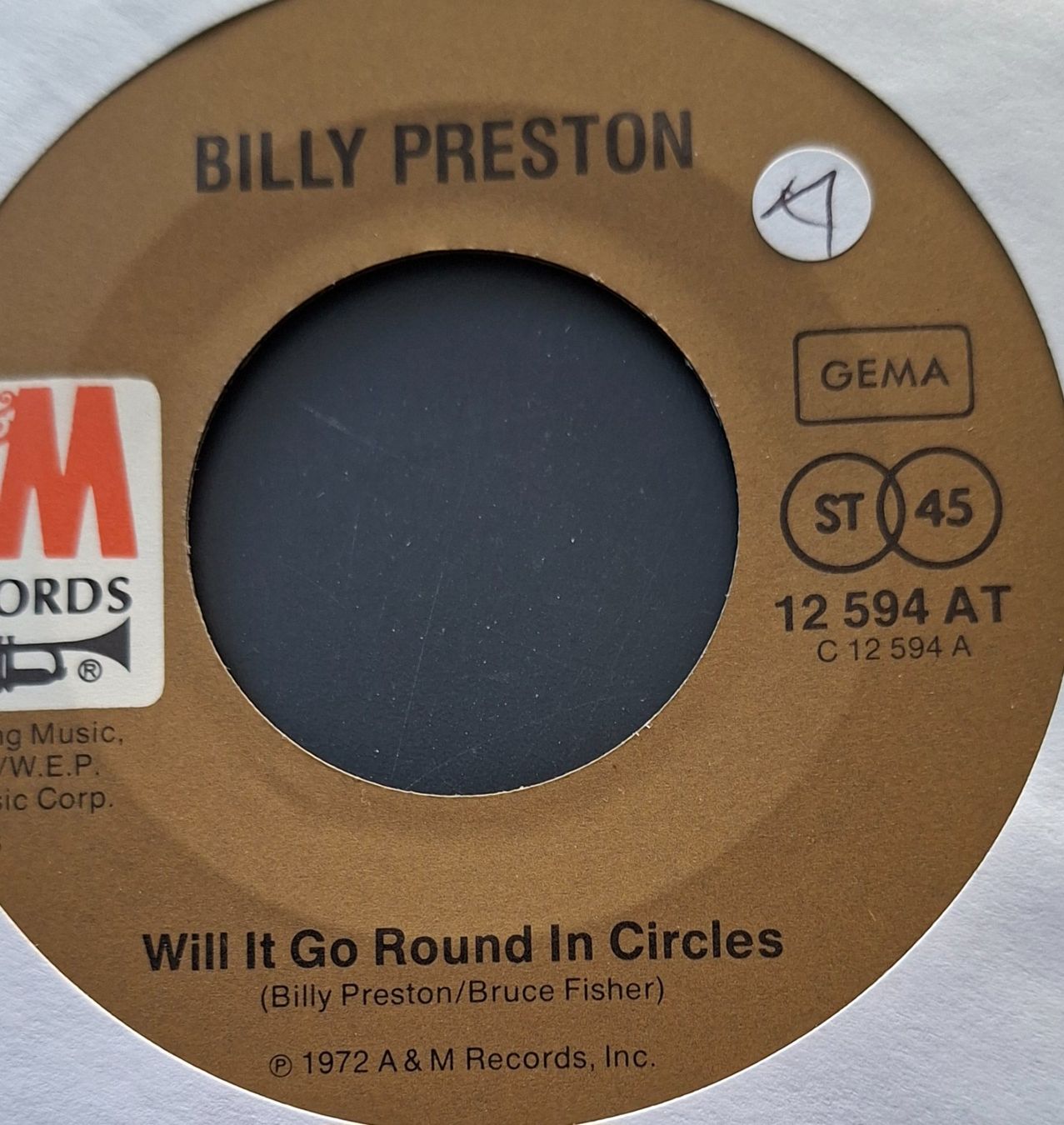 Dischi in vinile: Vinyl-Single Billy Preston -Will It Go Round in Circles – Usato da Langenthal venduto da Modo39
