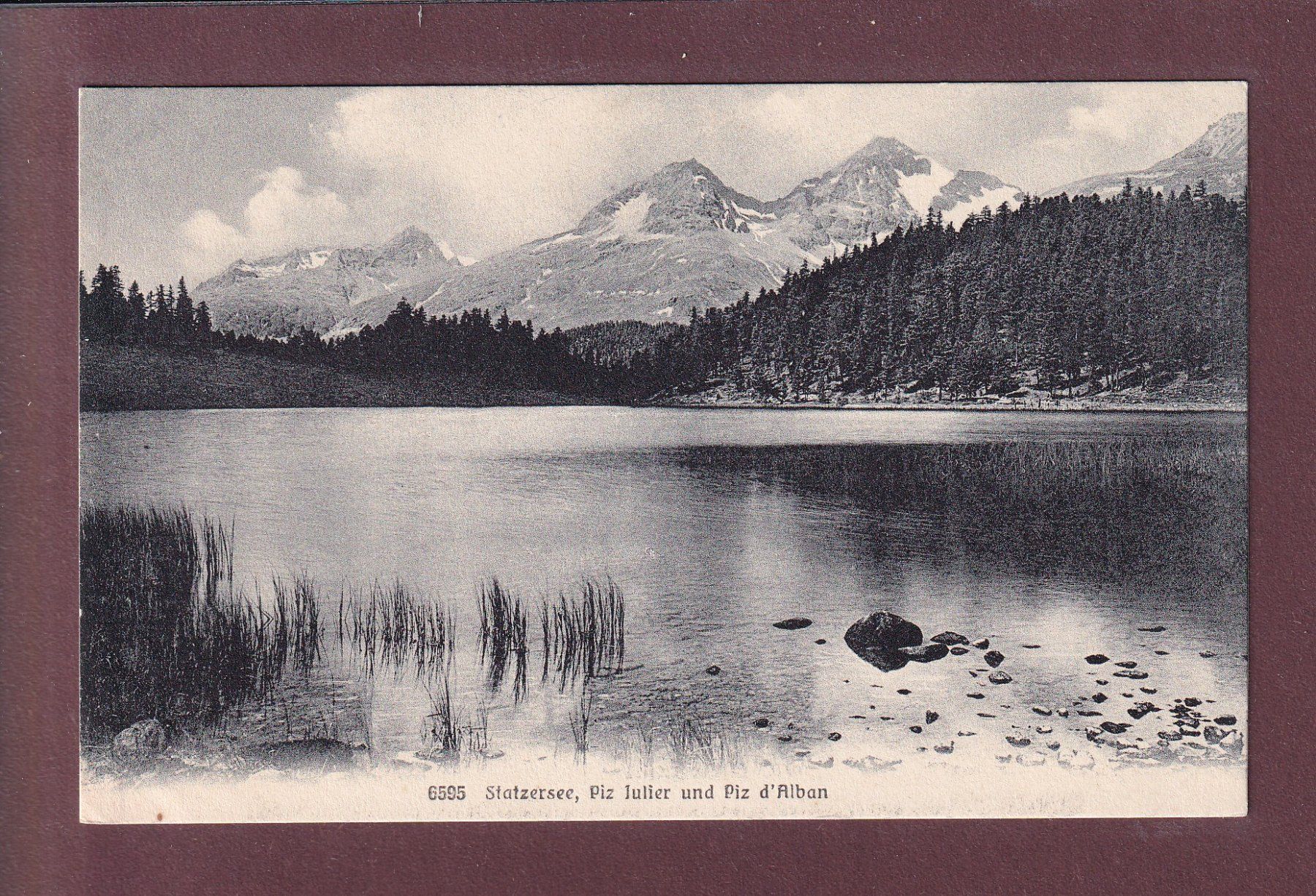 Cartoline postali: STATZERSEE - Piz Julier - Piz Alban – Usato da Pully venduto da nicecards