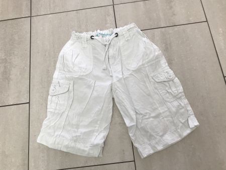 Shorts weiss Leinen Gr.140