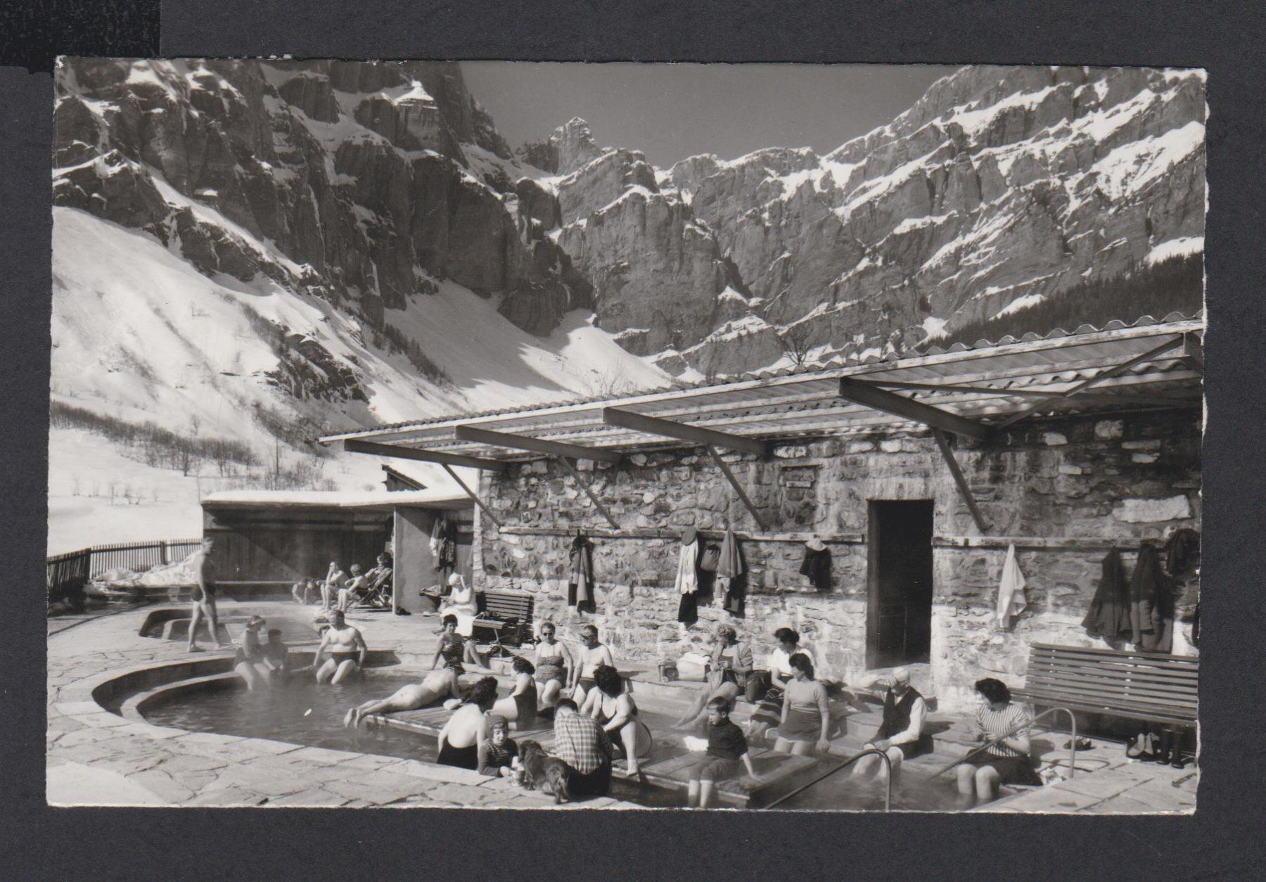 Cartoline postali: Leukerbad   -   alte Ansichtskarte gestempelt 1962 – Usato da Vitznau venduto da Ropaku