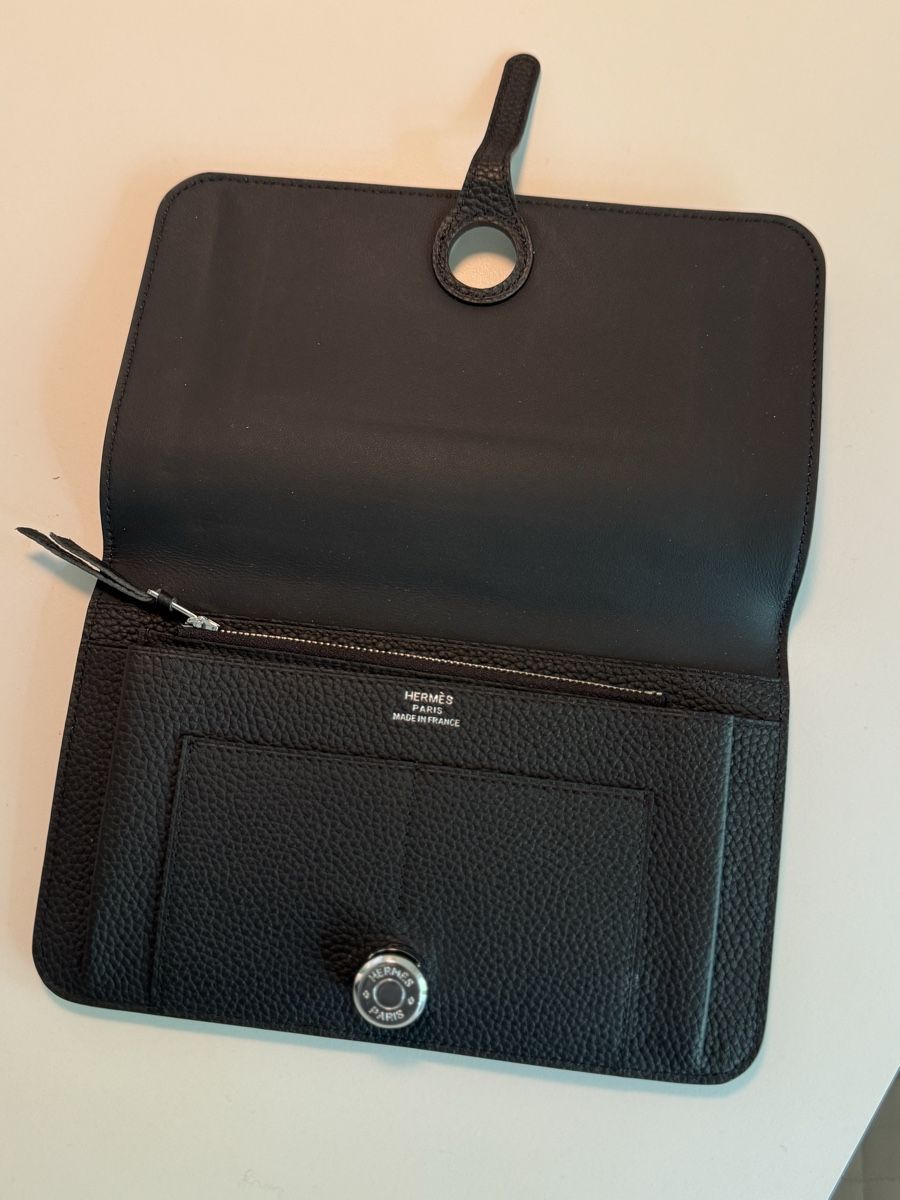 Hermès Portafogli: Hermes Wallet Black / Grey Leather like new – Nuovo (secondo la descrizione) da Zürich venduto da Anastasiya_g
