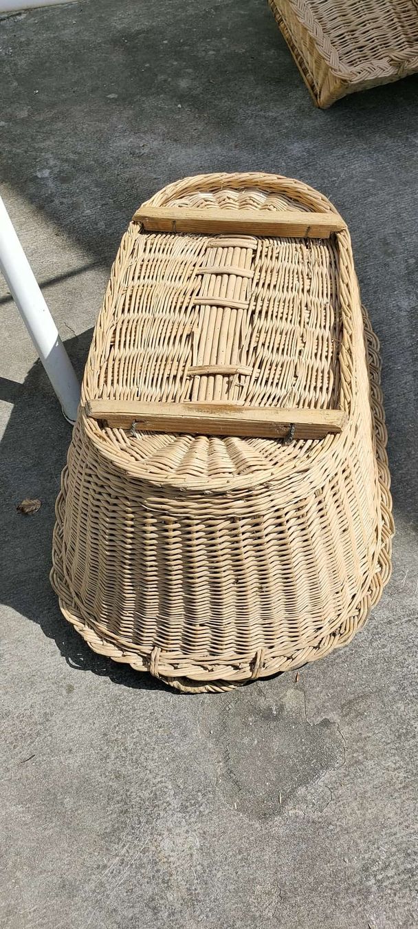 Sonstige Antiquitäten & Kunst: Vintage Weidenkorb oval – Gebraucht aus Krauchthal von SamsPuce 2