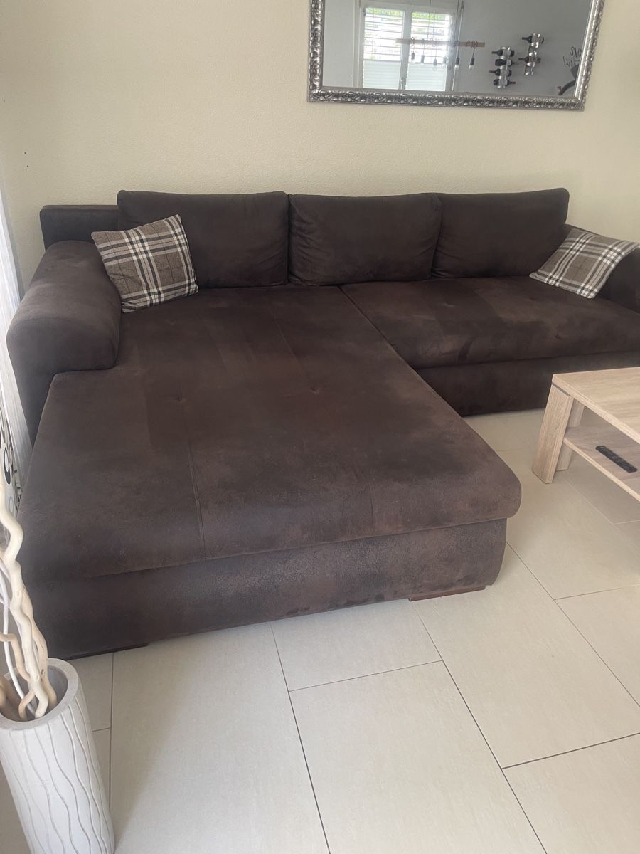 Conforama Sofas: Ecksofa braun Microfaser – Gebraucht aus Gossau ZH von Smarea 2