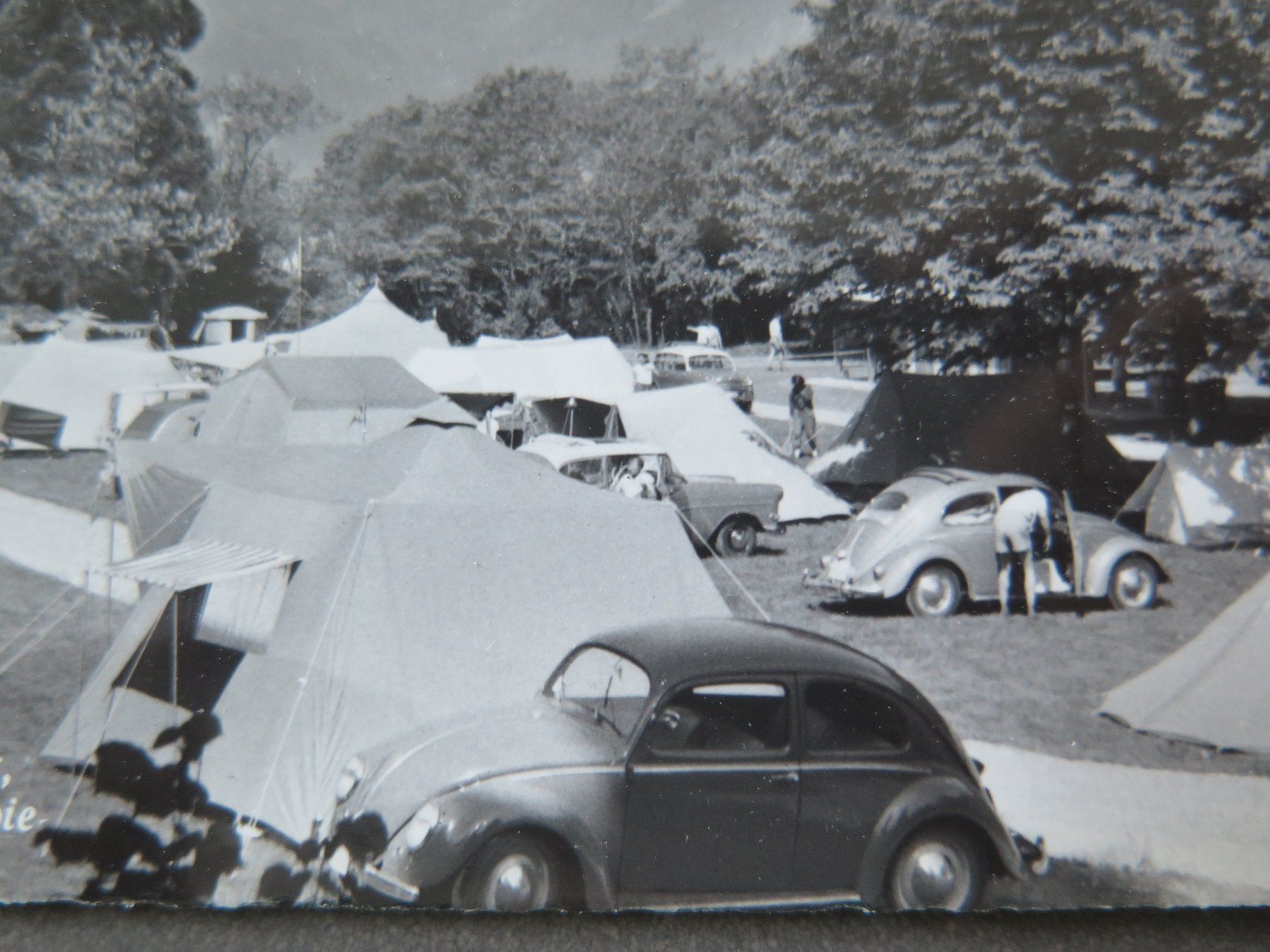 Ansichtskarten: AIGLE - LE CAMPING - U.A. 2 VW-KÄFER – Gebraucht aus Wittenbach von lipasal 1