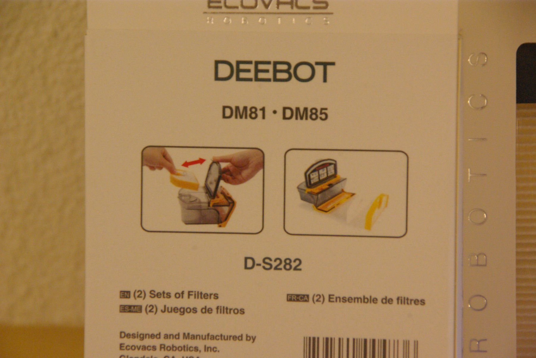 Ecovacs Aspirapolveri & Accessori: 2x Ecovacs Robotics Deebot D-S282 Filter – Nuovo e nell'imballaggio originale da Herisau venduto da Cevianer1844 3