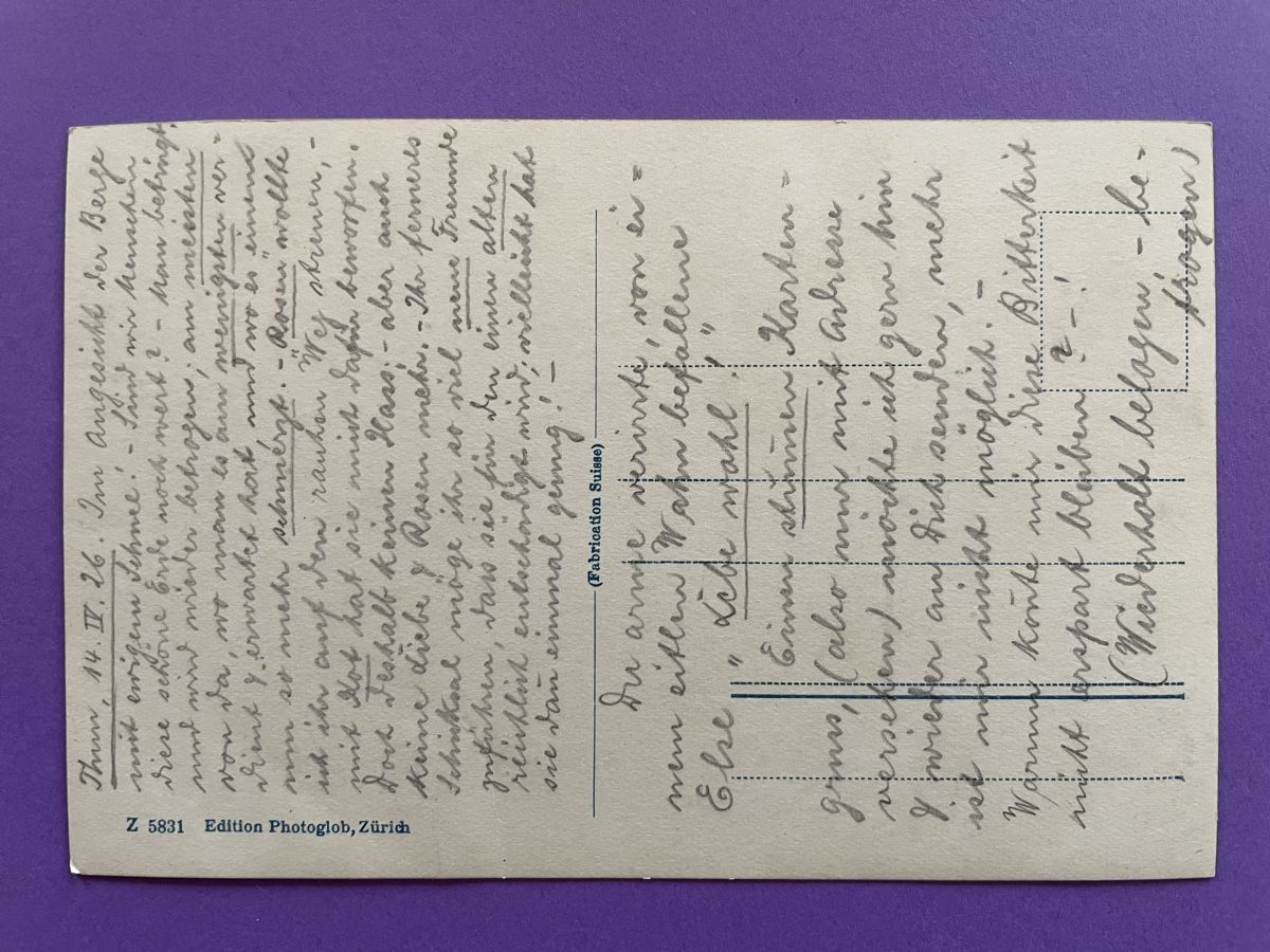 Cartoline postali: AK von Thun mit Bergpanorama – Usato da Rümlang venduto da Kartenpost1 1