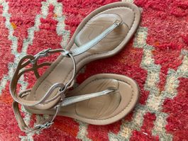 Navyboot Sandalen Leder Gold 38