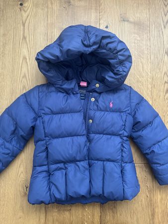 Mädchen Daunenjacke Polo Ralph Lauren Grösse 4/4T blau