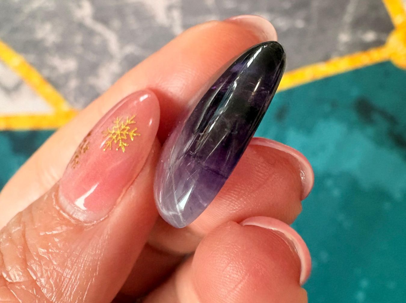 Pietre preziose: Trapiche Amethyst Cabochon – Nuovo e nell'imballaggio originale da Neuheim venduto da m.hald 3