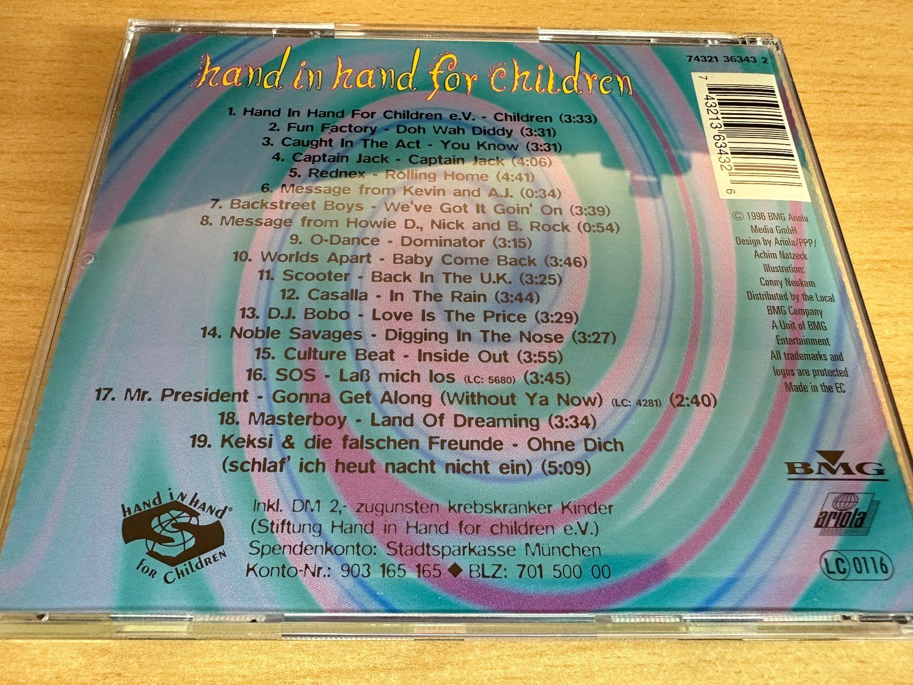 CDs: Various – Hand In Hand For Children – Gebraucht aus Rikon im Tösstal von Alpenmutz 1