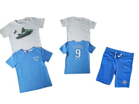 Sommer Set Jungs T-Shirts & Shorts Gr. 104/110