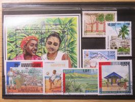 Mayotte Mi 83-84 Bl.3, 86, 93, 99, 101, 105, 108-09 Steckkar