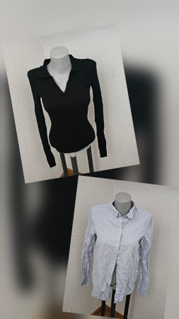 cooles Duo von Pieces Gr. S Bluse und Pullover