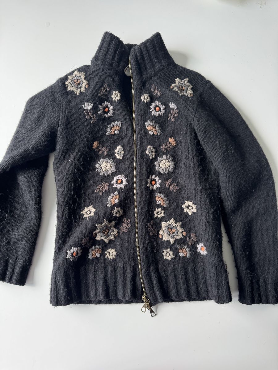 Maglioni & Felpe: Embroidered Wool Blend Cardigan ERROR – Usato da Zürich venduto da forestF4iry