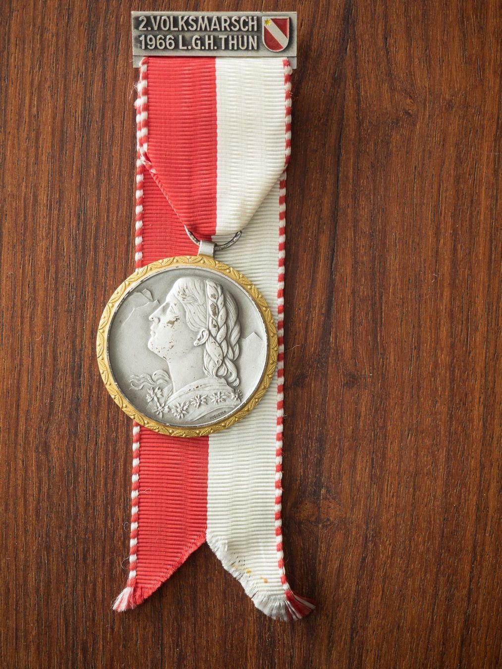 Medaglie: Medaille 2. Volksmarsch L.G.H. Thun 1966 – Usato da Cham venduto da Hodinar