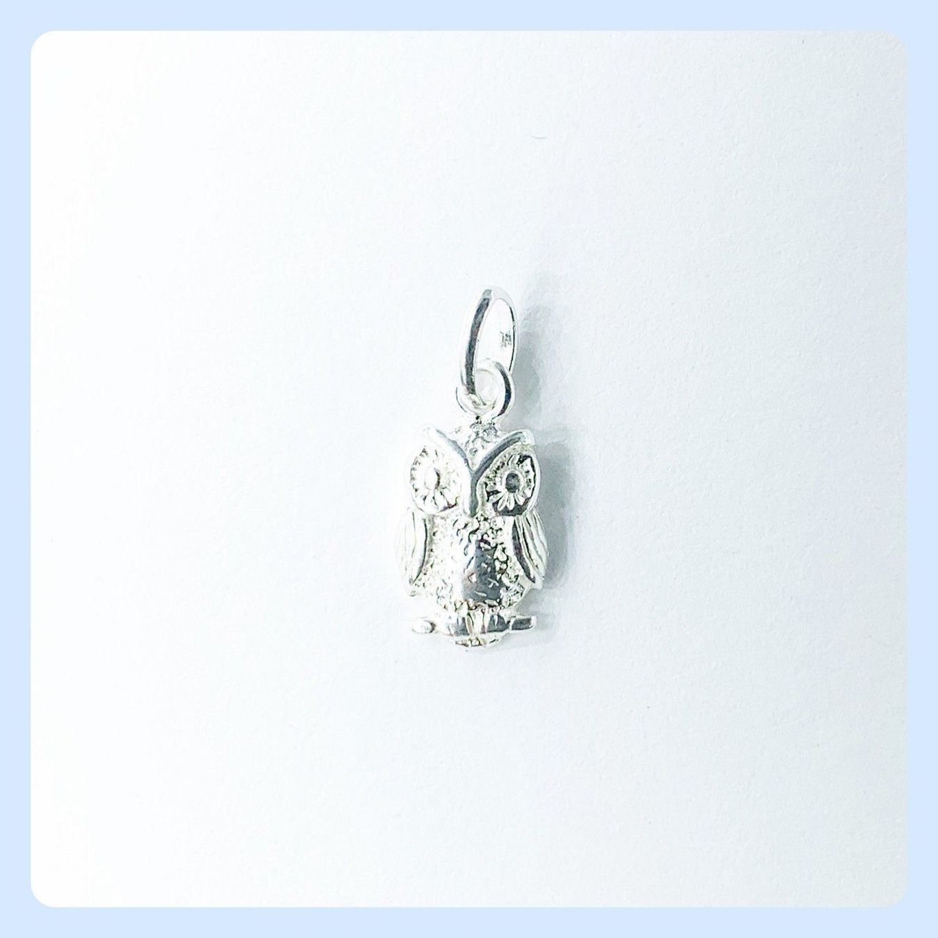Ciondoli: Eule Anhänger 20mm, Eule Silber 925 – Nuovo e nell'imballaggio originale da Zürich venduto da Mevas_Silber 3