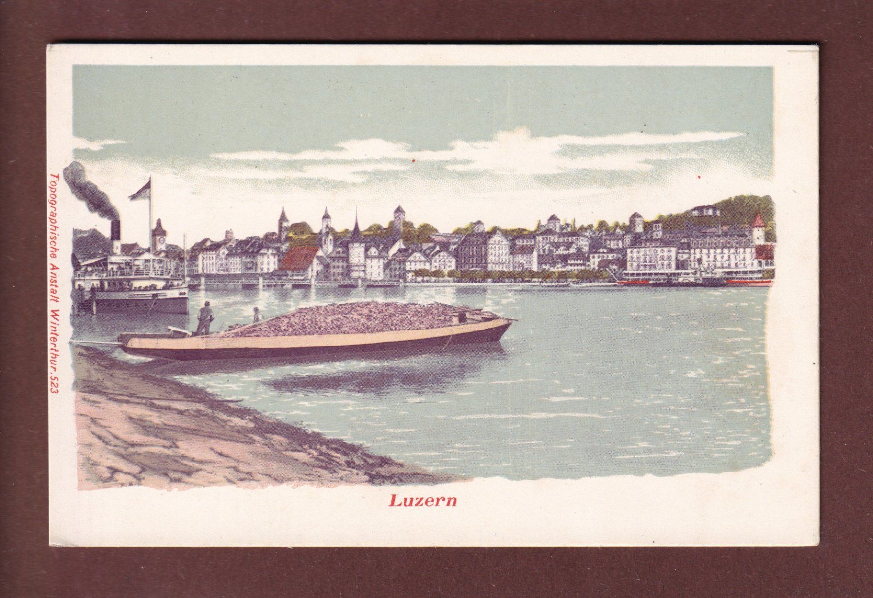 Cartoline postali: LUZERN - Topographische Anstalt Winterthur – Usato da Pully venduto da nicecards