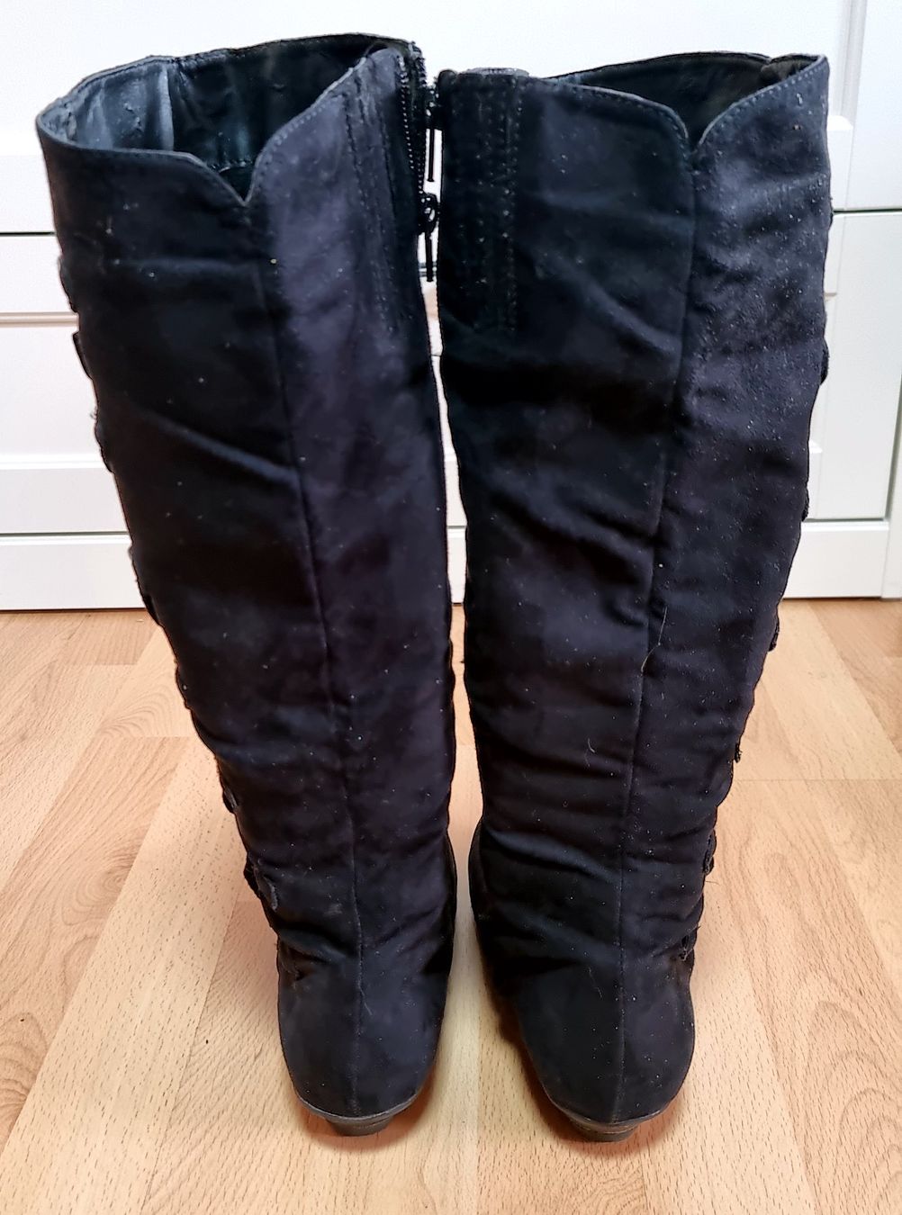 Graceland Scarpe da donna: Schwarze Textillederstiefel, Grösse 38, Graceland – Usato da Effretikon venduto da lenalisa63 3