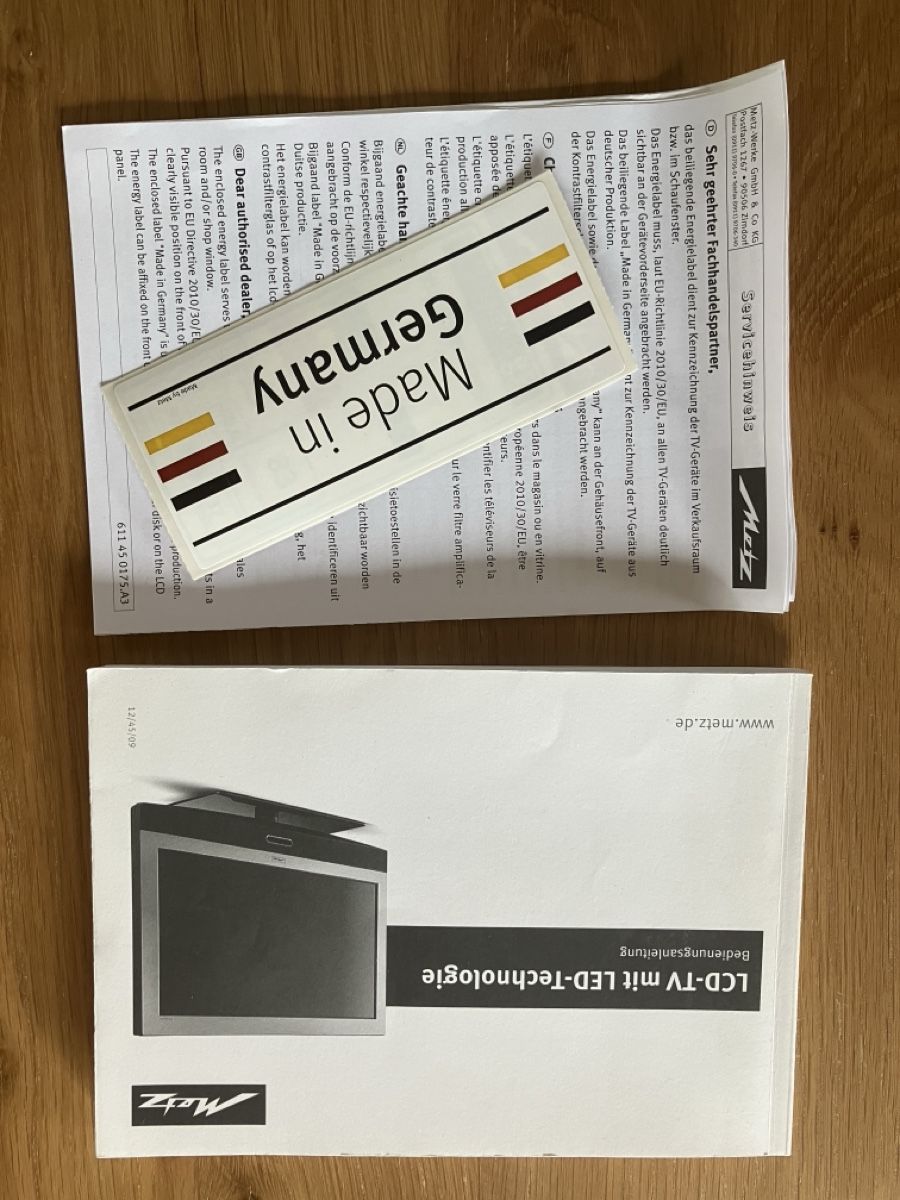 Televisori: LED Fernseh Metz Merio – Usato da Büren an der Aare venduto da plaume5 5
