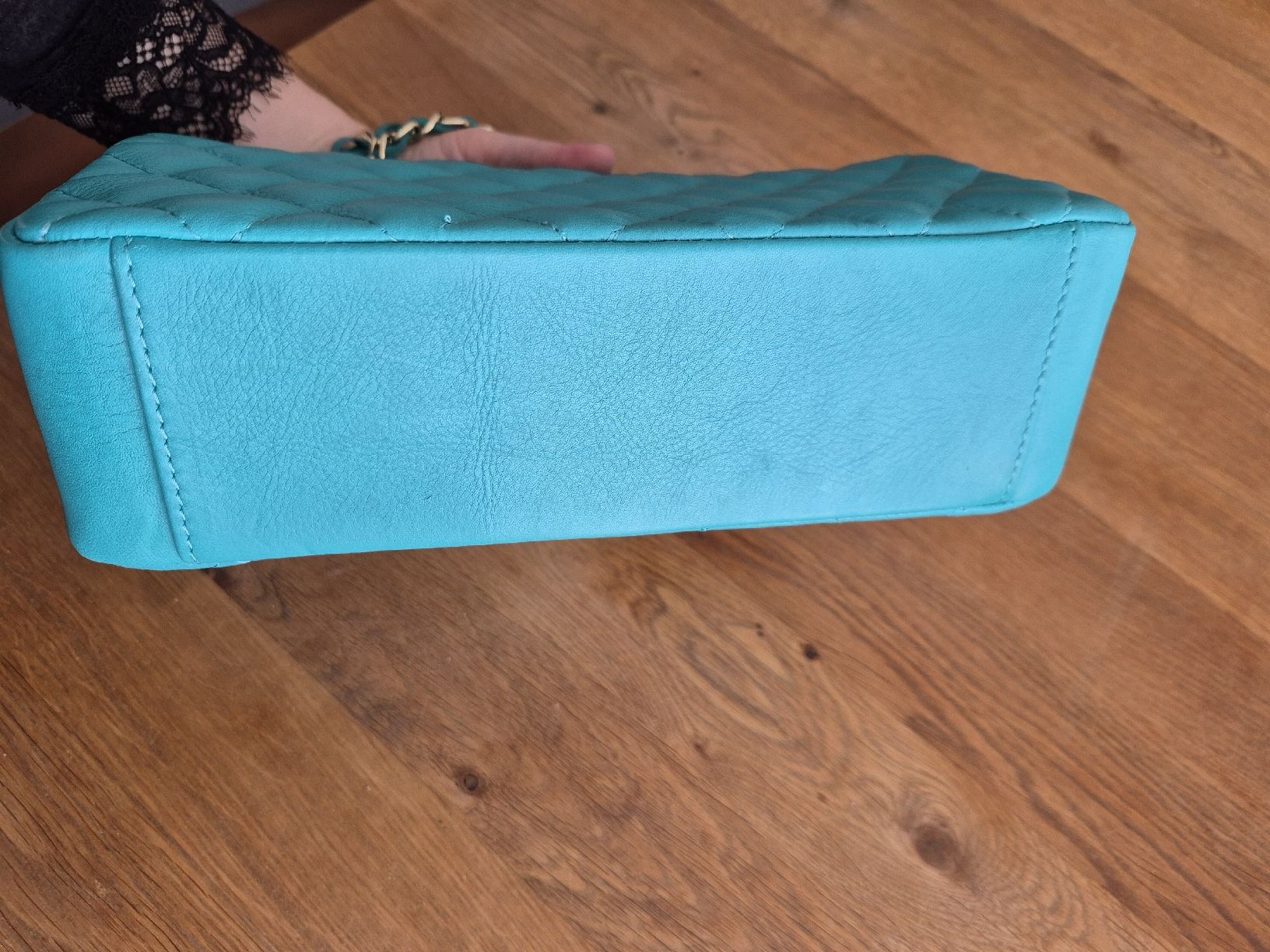 Borse da donna: Türkisblaue Handtasche in Leder – Nuovo (secondo la descrizione) da Thun venduto da Reb80 5
