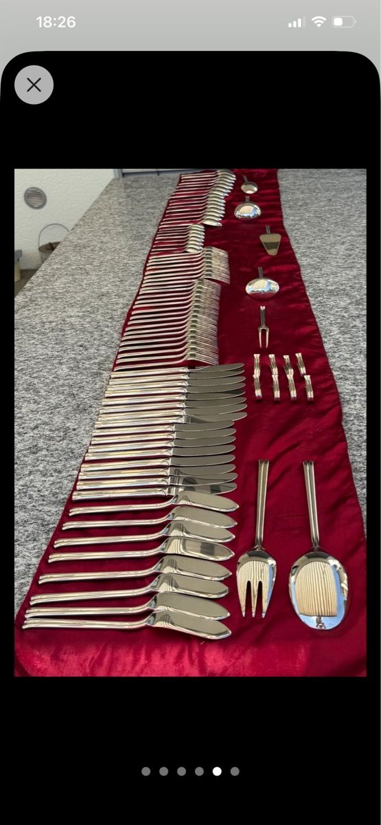 Set di posate: 87 teilige Silberbesteckset  – Usato da Thürnen venduto da schmiedekunst 1