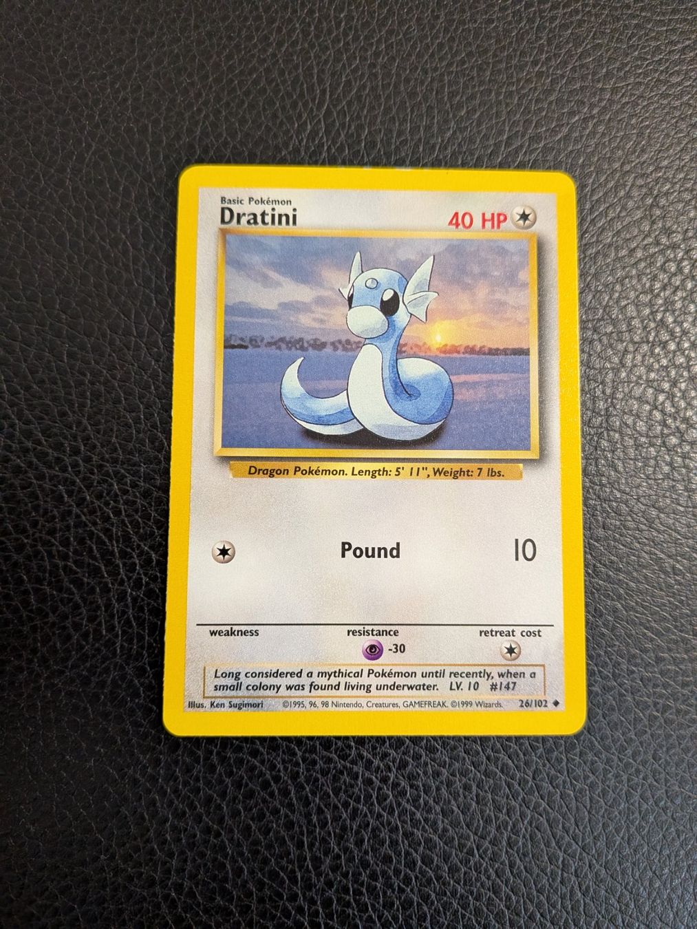 Pokémon Carte collezionabili: Base Set Dratini 26/102 Ab 1 – Usato da Paradiso venduto da Pkmn10