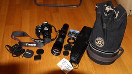 Canon Eos 1100 D mit 500mm Tele und 80mm Objektiv, 1864Ausl.