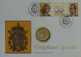 Numisbrief Königshaus Spanien Münze