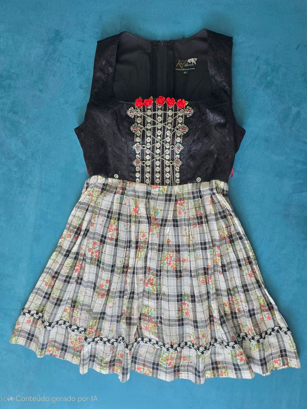 Costumi: Trachtenkleid Dirndl Katie Lampe Edition Gr.44/46 – Usato da Thal venduto da man_52_al