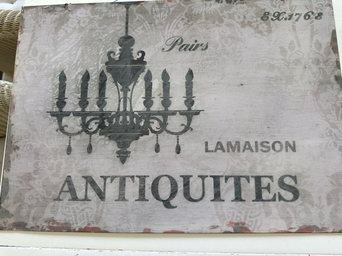 Ecriteaux: Schild Antiquites Lamaison & 4 weitere  – D'occasion à Bonstetten par BarbaraB2015 2