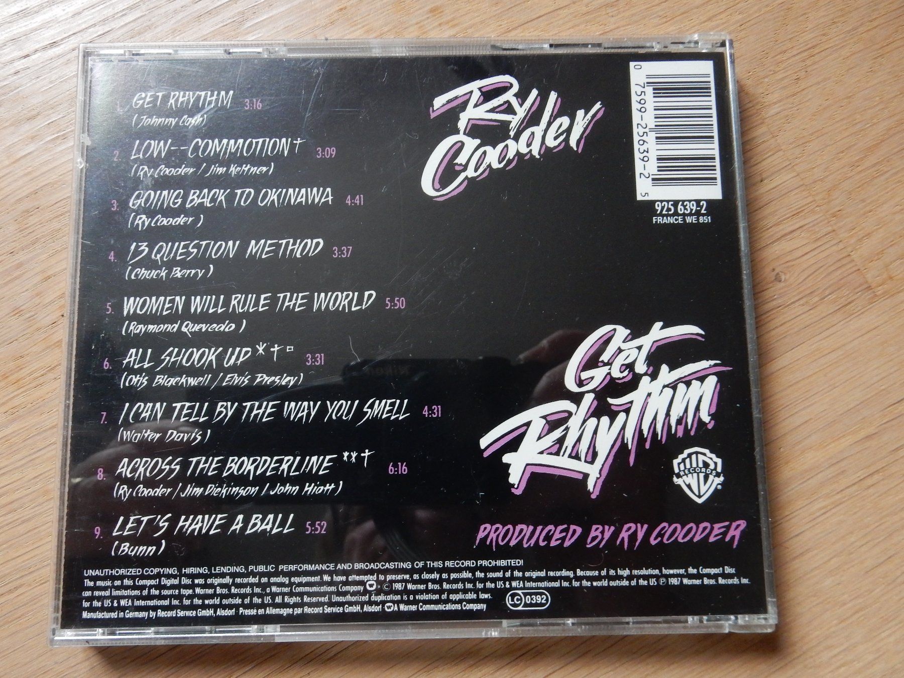 CD: Ry Cooder - Get Rhythm CD - guter Zustand – Usato da Jona venduto da JOberg_25 2