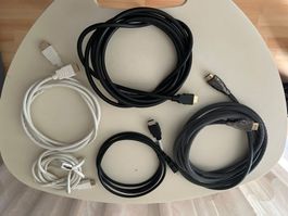 5 HDMI Kabel Set verschiedene Farben und Längen