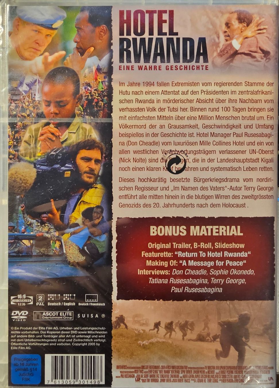Alle DVDs: Hotel Rwanda – Neu und originalverpackt aus Wahlen b. Laufen von Cg10 1
