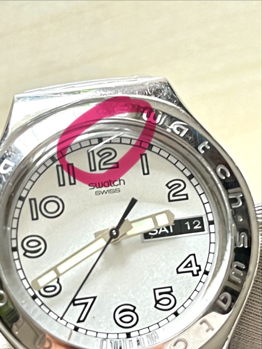 Swatch Uhren: Swatch Uhr Silber Metallarmband Datum Tag  – Gebraucht aus Grenchen von chththl 5