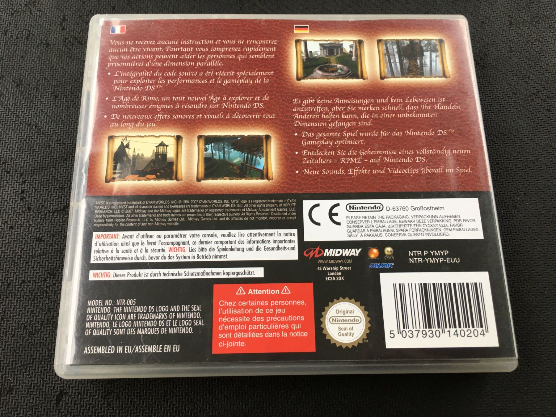 Nintendo Giochi: Myst - Nintendo DS – Usato da St.Gallen venduto da sjosjo 1