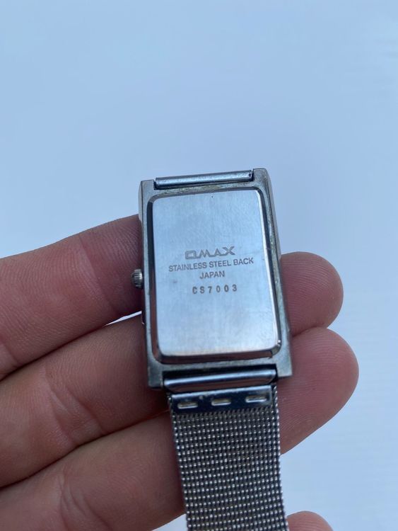 Qmax Damenuhr Quarzwerk Hergestellt in Japan Edelstahl