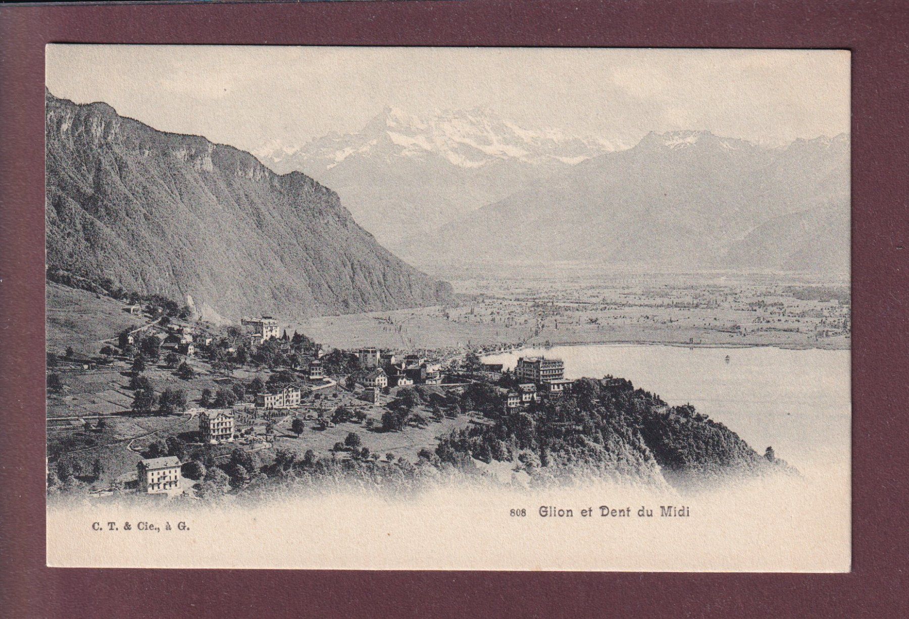 Ansichtskarten: GLION - Dents du Midi – Gebraucht aus Pully von nicecards